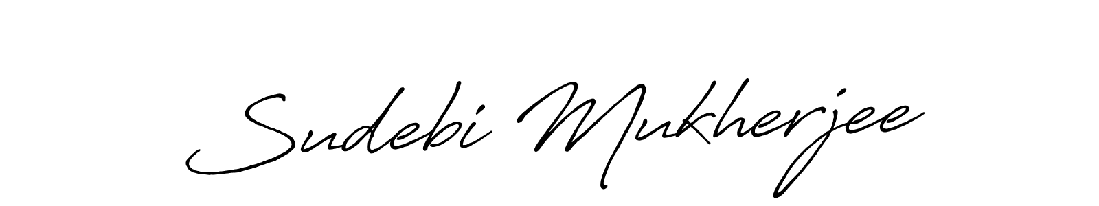 Also we have Sudebi Mukherjee name is the best signature style. Create professional handwritten signature collection using Antro_Vectra_Bolder autograph style. Sudebi Mukherjee signature style 7 images and pictures png