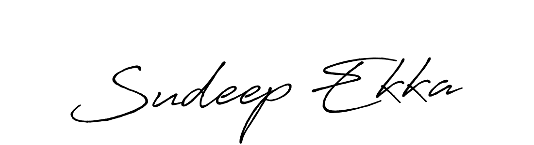 Use a signature maker to create a handwritten signature online. With this signature software, you can design (Antro_Vectra_Bolder) your own signature for name Sudeep Ekka. Sudeep Ekka signature style 7 images and pictures png