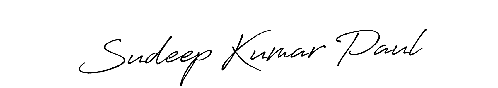 Make a beautiful signature design for name Sudeep Kumar Paul. With this signature (Antro_Vectra_Bolder) style, you can create a handwritten signature for free. Sudeep Kumar Paul signature style 7 images and pictures png