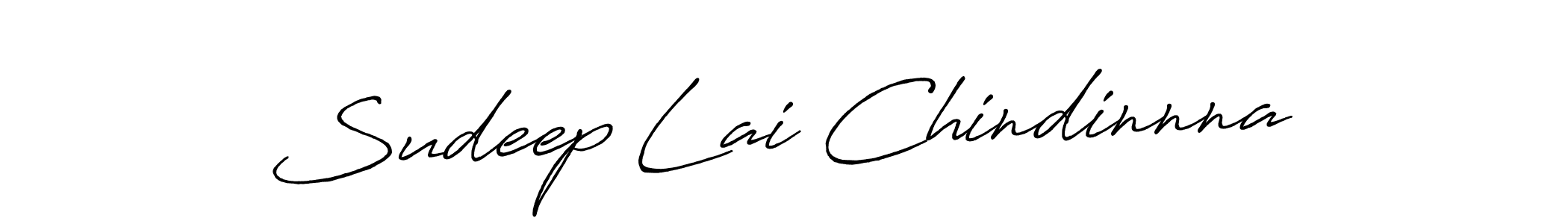 Use a signature maker to create a handwritten signature online. With this signature software, you can design (Antro_Vectra_Bolder) your own signature for name Sudeep Lai Chindinnna. Sudeep Lai Chindinnna signature style 7 images and pictures png