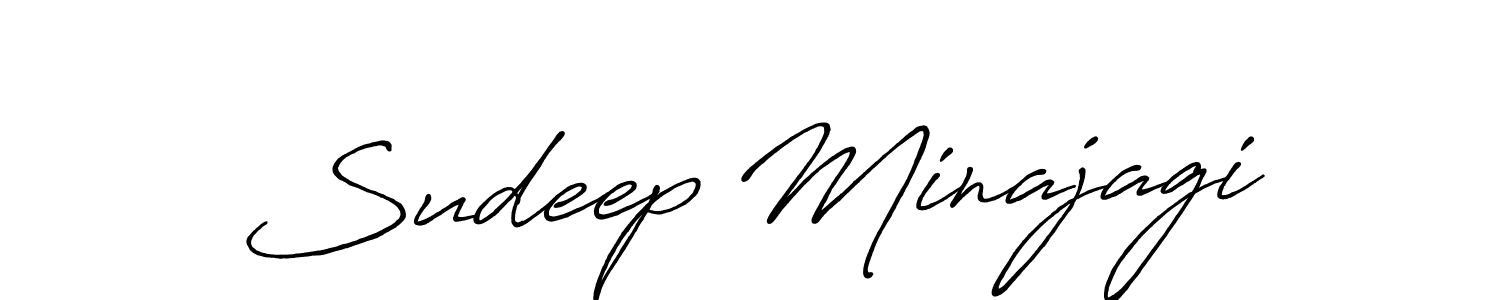 Make a short Sudeep Minajagi signature style. Manage your documents anywhere anytime using Antro_Vectra_Bolder. Create and add eSignatures, submit forms, share and send files easily. Sudeep Minajagi signature style 7 images and pictures png