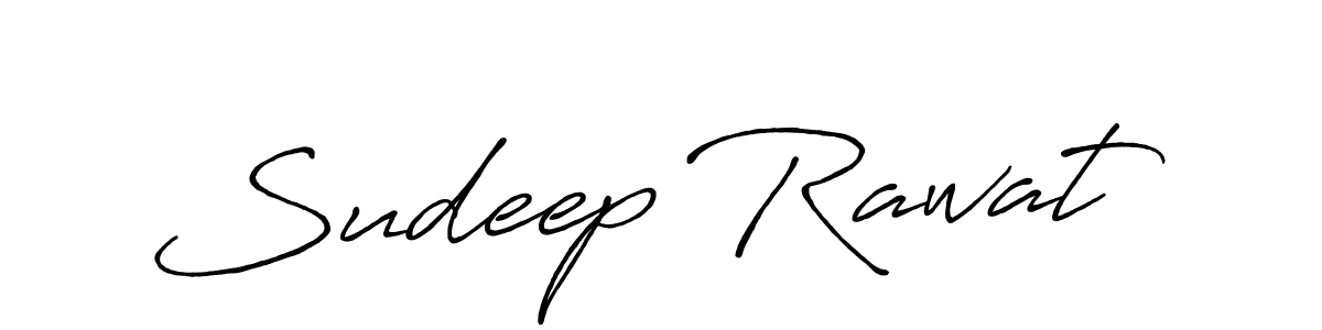 Make a beautiful signature design for name Sudeep Rawat. With this signature (Antro_Vectra_Bolder) style, you can create a handwritten signature for free. Sudeep Rawat signature style 7 images and pictures png