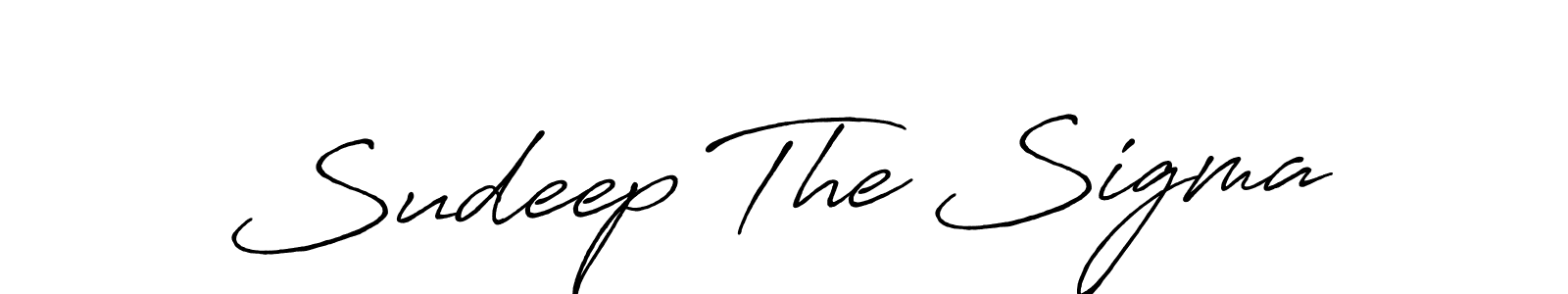 The best way (Antro_Vectra_Bolder) to make a short signature is to pick only two or three words in your name. The name Sudeep The Sigma include a total of six letters. For converting this name. Sudeep The Sigma signature style 7 images and pictures png