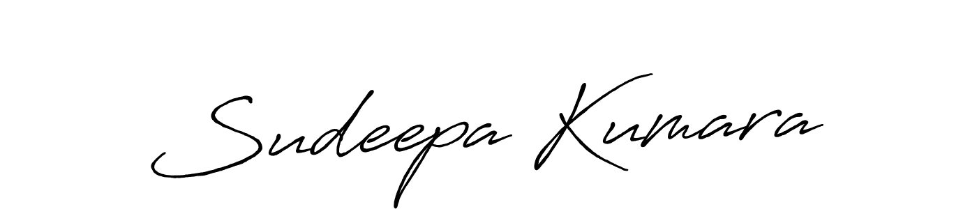 Create a beautiful signature design for name Sudeepa Kumara. With this signature (Antro_Vectra_Bolder) fonts, you can make a handwritten signature for free. Sudeepa Kumara signature style 7 images and pictures png