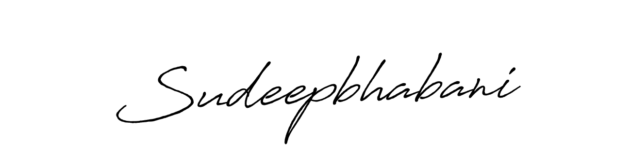 Sudeepbhabani stylish signature style. Best Handwritten Sign (Antro_Vectra_Bolder) for my name. Handwritten Signature Collection Ideas for my name Sudeepbhabani. Sudeepbhabani signature style 7 images and pictures png