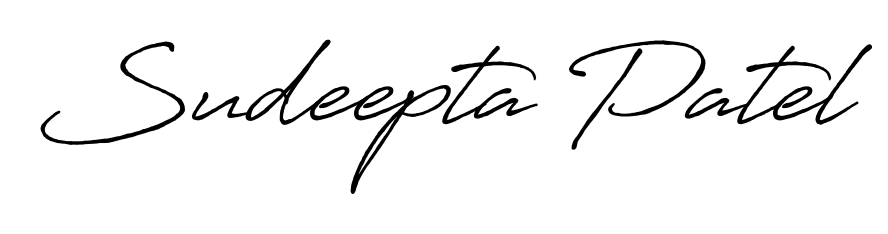 Personalize your online presence with Sudeepta Patel signature rendered in elegant Antro_Vectra_Bolder font. Great for website footers and blogs. Sudeepta Patel signature style 7 images and pictures png