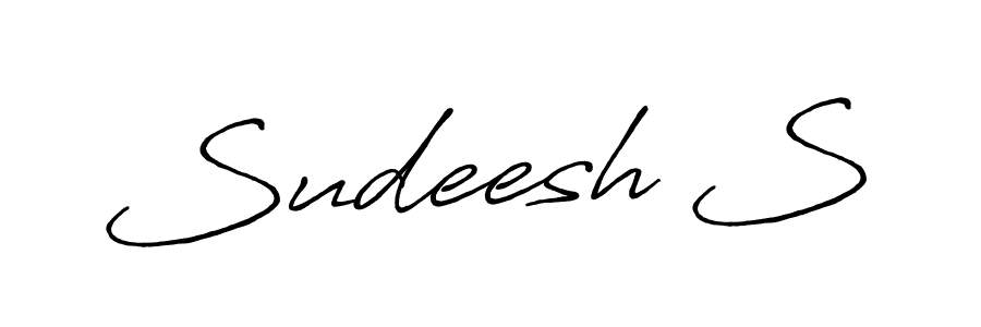 Also You can easily find your signature by using the search form. We will create Sudeesh S name handwritten signature images for you free of cost using Antro_Vectra_Bolder sign style. Sudeesh S signature style 7 images and pictures png