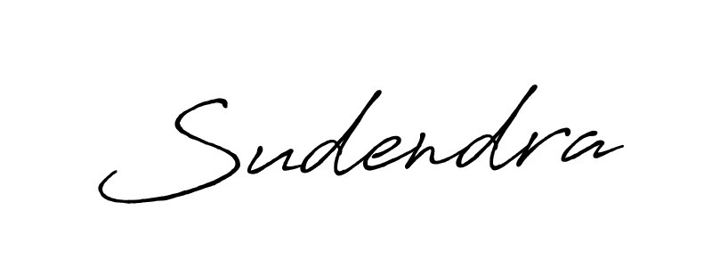 Use a signature maker to create a handwritten signature online. With this signature software, you can design (Antro_Vectra_Bolder) your own signature for name Sudendra. Sudendra signature style 7 images and pictures png