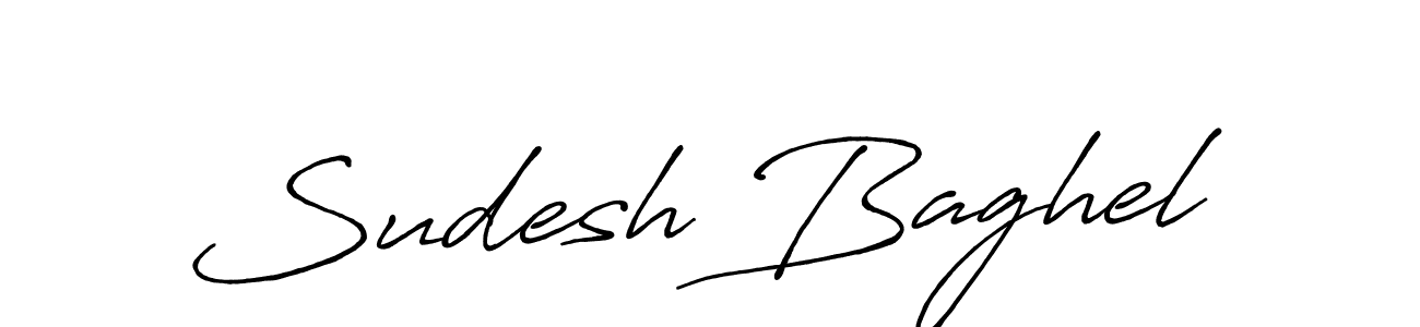 Make a beautiful signature design for name Sudesh Baghel. With this signature (Antro_Vectra_Bolder) style, you can create a handwritten signature for free. Sudesh Baghel signature style 7 images and pictures png