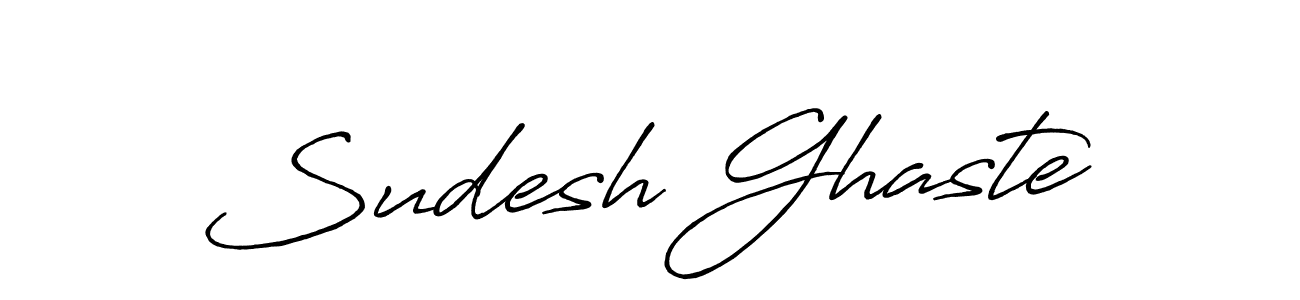 Similarly Antro_Vectra_Bolder is the best handwritten signature design. Signature creator online .You can use it as an online autograph creator for name Sudesh Ghaste. Sudesh Ghaste signature style 7 images and pictures png