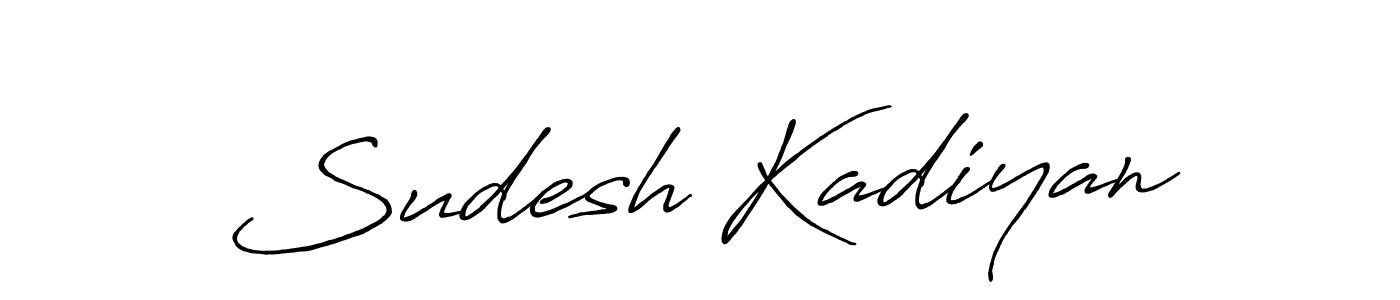 if you are searching for the best signature style for your name Sudesh Kadiyan. so please give up your signature search. here we have designed multiple signature styles  using Antro_Vectra_Bolder. Sudesh Kadiyan signature style 7 images and pictures png