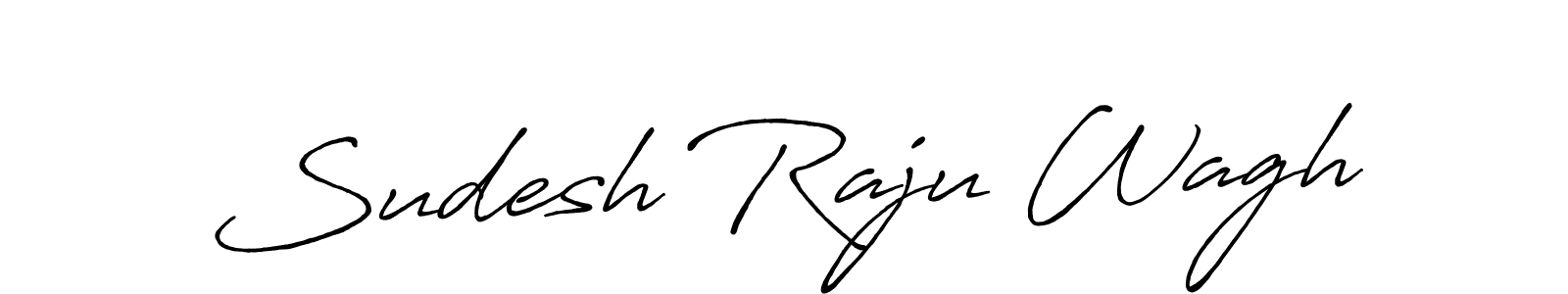 Also we have Sudesh Raju Wagh name is the best signature style. Create professional handwritten signature collection using Antro_Vectra_Bolder autograph style. Sudesh Raju Wagh signature style 7 images and pictures png