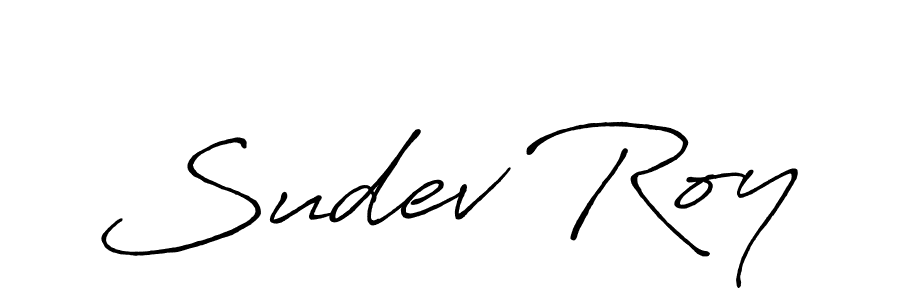 Also we have Sudev Roy name is the best signature style. Create professional handwritten signature collection using Antro_Vectra_Bolder autograph style. Sudev Roy signature style 7 images and pictures png