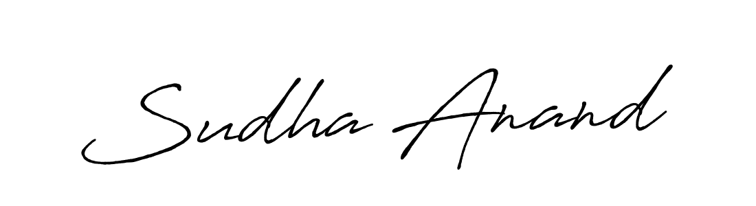 Sudha Anand stylish signature style. Best Handwritten Sign (Antro_Vectra_Bolder) for my name. Handwritten Signature Collection Ideas for my name Sudha Anand. Sudha Anand signature style 7 images and pictures png