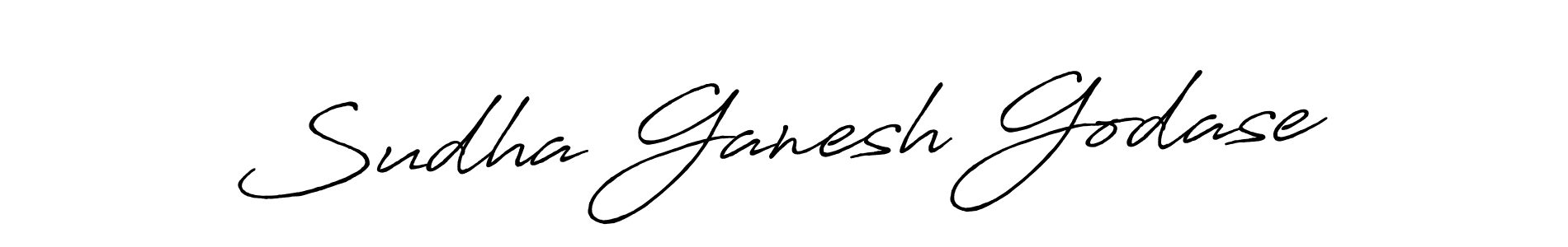 Create a beautiful signature design for name Sudha Ganesh Godase. With this signature (Antro_Vectra_Bolder) fonts, you can make a handwritten signature for free. Sudha Ganesh Godase signature style 7 images and pictures png