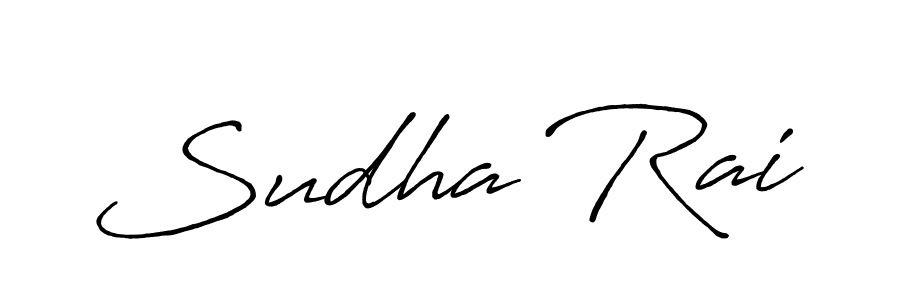 Sudha Rai stylish signature style. Best Handwritten Sign (Antro_Vectra_Bolder) for my name. Handwritten Signature Collection Ideas for my name Sudha Rai. Sudha Rai signature style 7 images and pictures png