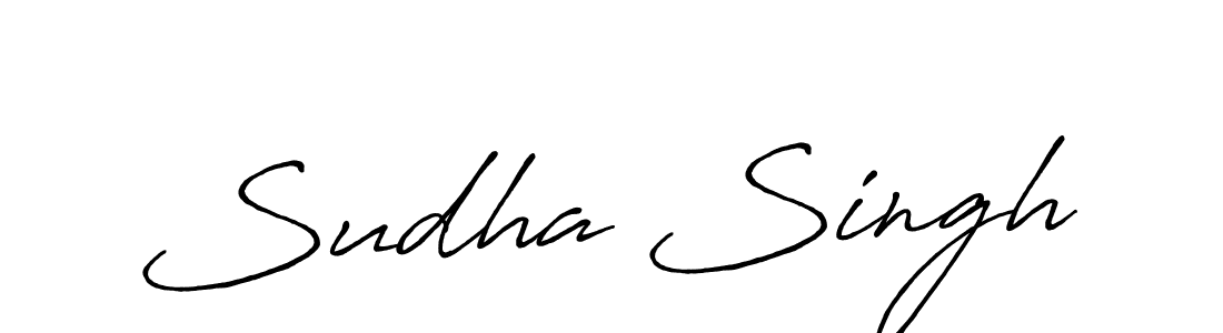 Also we have Sudha Singh name is the best signature style. Create professional handwritten signature collection using Antro_Vectra_Bolder autograph style. Sudha Singh signature style 7 images and pictures png