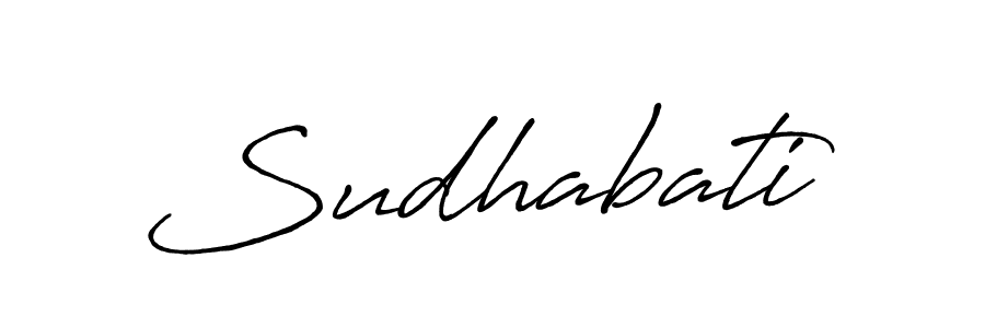 How to make Sudhabati signature? Antro_Vectra_Bolder is a professional autograph style. Create handwritten signature for Sudhabati name. Sudhabati signature style 7 images and pictures png