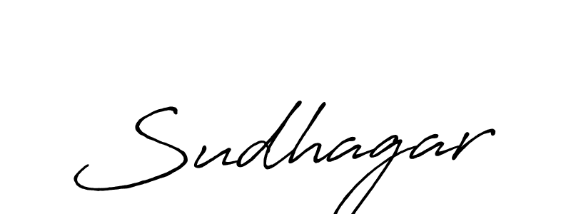 Use a signature maker to create a handwritten signature online. With this signature software, you can design (Antro_Vectra_Bolder) your own signature for name Sudhagar. Sudhagar signature style 7 images and pictures png