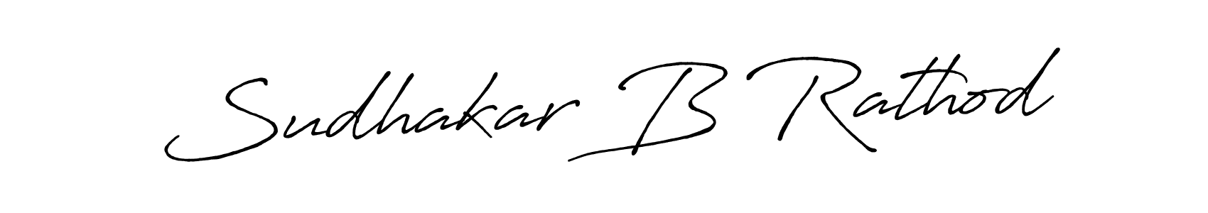 Sudhakar B Rathod stylish signature style. Best Handwritten Sign (Antro_Vectra_Bolder) for my name. Handwritten Signature Collection Ideas for my name Sudhakar B Rathod. Sudhakar B Rathod signature style 7 images and pictures png