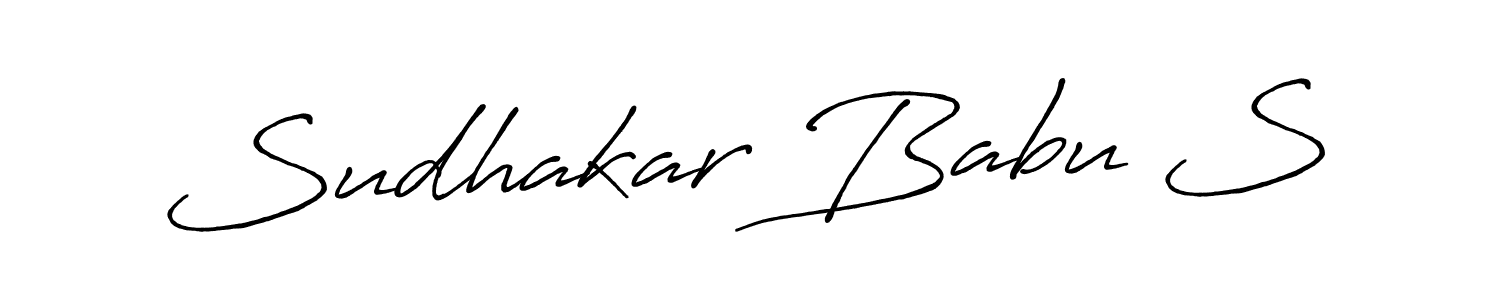 Similarly Antro_Vectra_Bolder is the best handwritten signature design. Signature creator online .You can use it as an online autograph creator for name Sudhakar Babu S. Sudhakar Babu S signature style 7 images and pictures png
