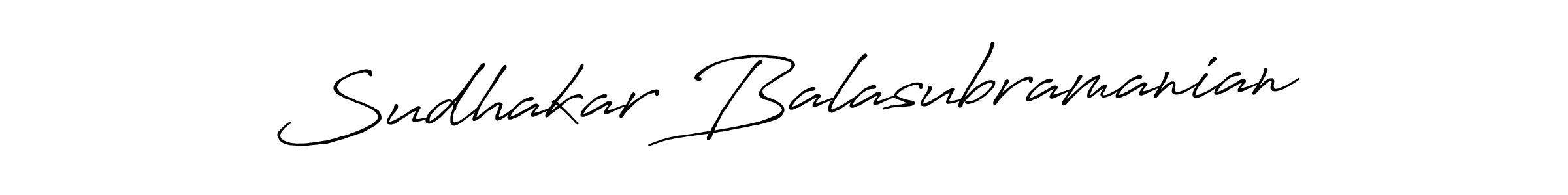 Design your own signature with our free online signature maker. With this signature software, you can create a handwritten (Antro_Vectra_Bolder) signature for name Sudhakar Balasubramanian. Sudhakar Balasubramanian signature style 7 images and pictures png