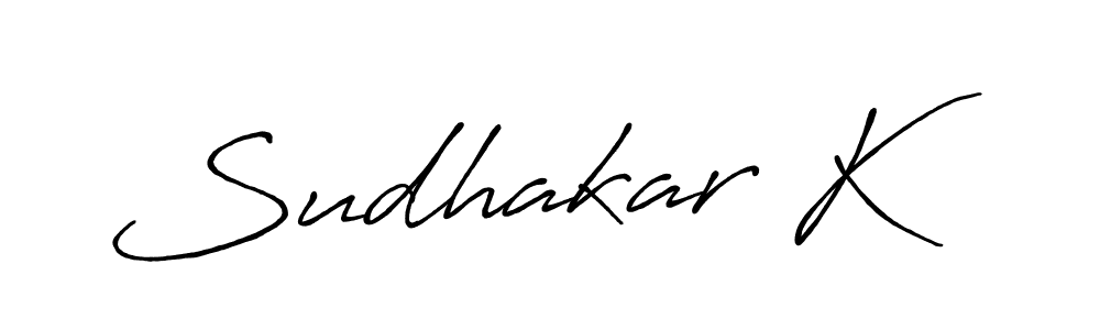Also we have Sudhakar K name is the best signature style. Create professional handwritten signature collection using Antro_Vectra_Bolder autograph style. Sudhakar K signature style 7 images and pictures png