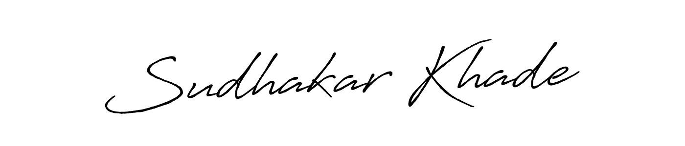 Sudhakar Khade stylish signature style. Best Handwritten Sign (Antro_Vectra_Bolder) for my name. Handwritten Signature Collection Ideas for my name Sudhakar Khade. Sudhakar Khade signature style 7 images and pictures png