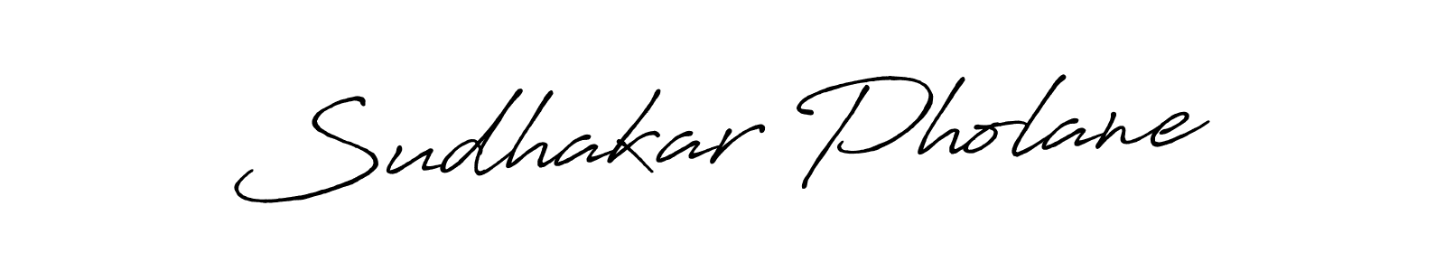 Sudhakar Pholane stylish signature style. Best Handwritten Sign (Antro_Vectra_Bolder) for my name. Handwritten Signature Collection Ideas for my name Sudhakar Pholane. Sudhakar Pholane signature style 7 images and pictures png