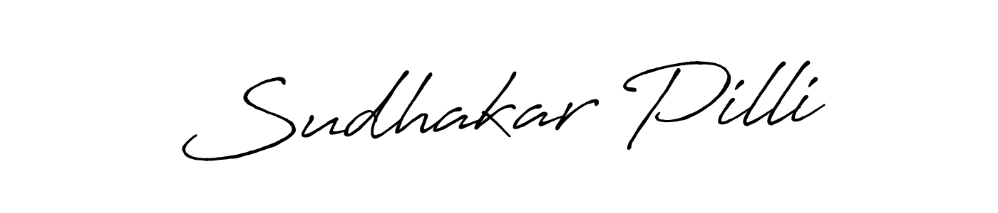 Make a short Sudhakar Pilli signature style. Manage your documents anywhere anytime using Antro_Vectra_Bolder. Create and add eSignatures, submit forms, share and send files easily. Sudhakar Pilli signature style 7 images and pictures png