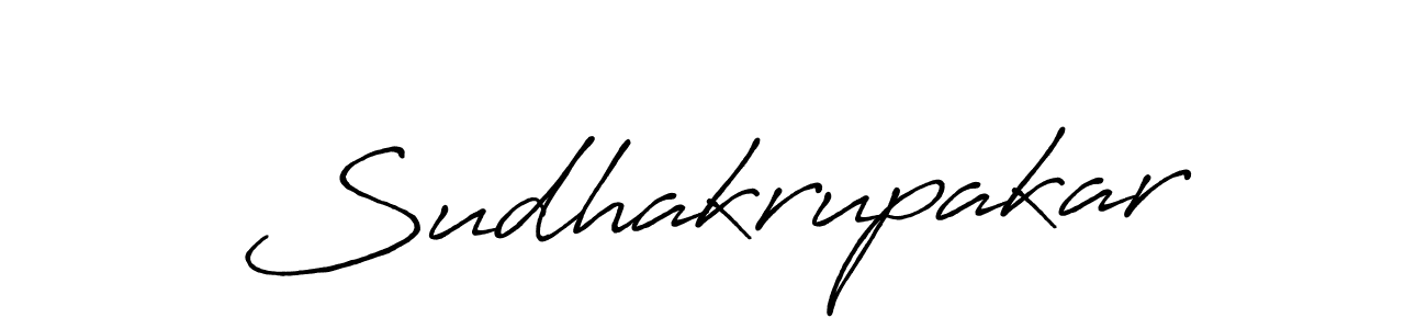 Sudhakrupakar stylish signature style. Best Handwritten Sign (Antro_Vectra_Bolder) for my name. Handwritten Signature Collection Ideas for my name Sudhakrupakar. Sudhakrupakar signature style 7 images and pictures png