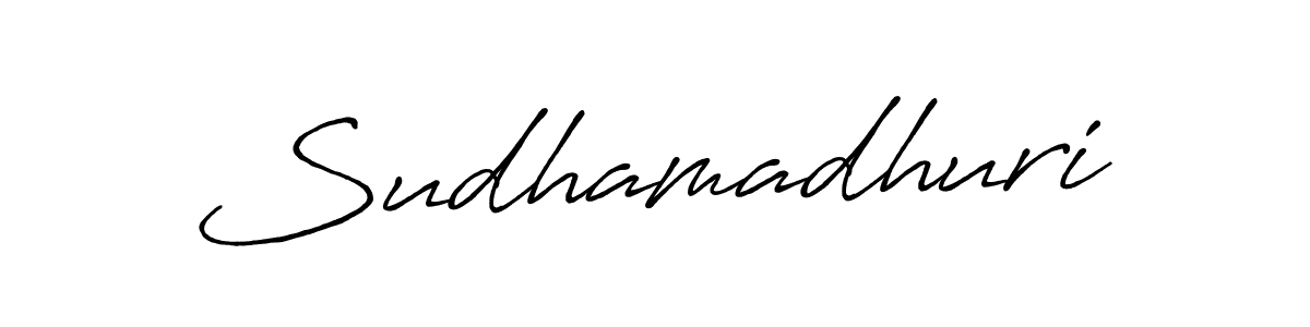 The best way (Antro_Vectra_Bolder) to make a short signature is to pick only two or three words in your name. The name Sudhamadhuri include a total of six letters. For converting this name. Sudhamadhuri signature style 7 images and pictures png