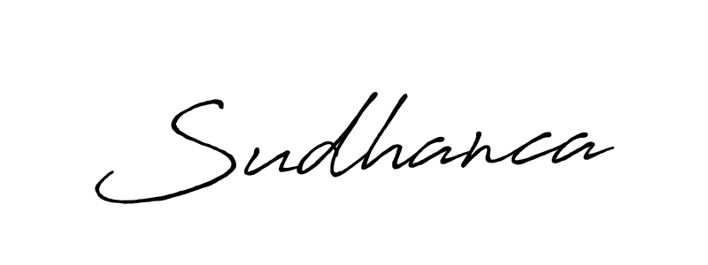 Create a beautiful signature design for name Sudhanca. With this signature (Antro_Vectra_Bolder) fonts, you can make a handwritten signature for free. Sudhanca signature style 7 images and pictures png