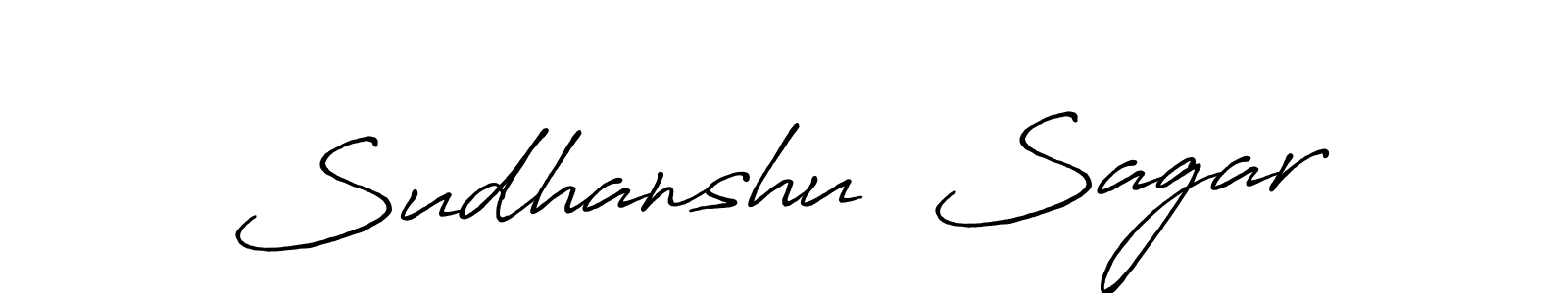 You should practise on your own different ways (Antro_Vectra_Bolder) to write your name (Sudhanshu  Sagar) in signature. don't let someone else do it for you. Sudhanshu  Sagar signature style 7 images and pictures png