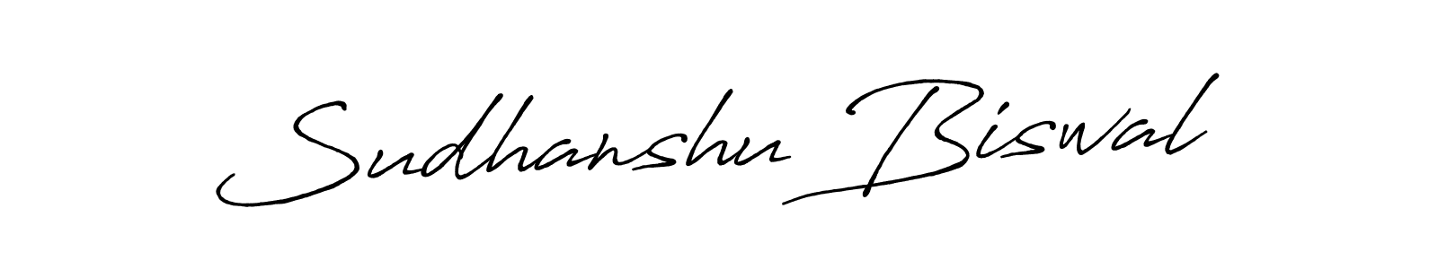 Sudhanshu Biswal stylish signature style. Best Handwritten Sign (Antro_Vectra_Bolder) for my name. Handwritten Signature Collection Ideas for my name Sudhanshu Biswal. Sudhanshu Biswal signature style 7 images and pictures png