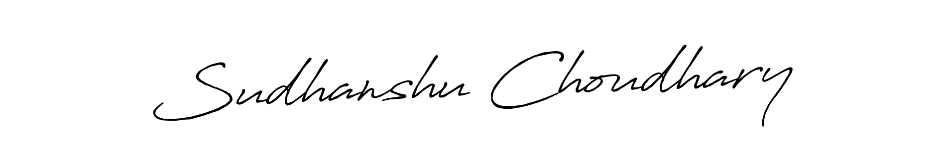 The best way (Antro_Vectra_Bolder) to make a short signature is to pick only two or three words in your name. The name Sudhanshu Choudhary include a total of six letters. For converting this name. Sudhanshu Choudhary signature style 7 images and pictures png