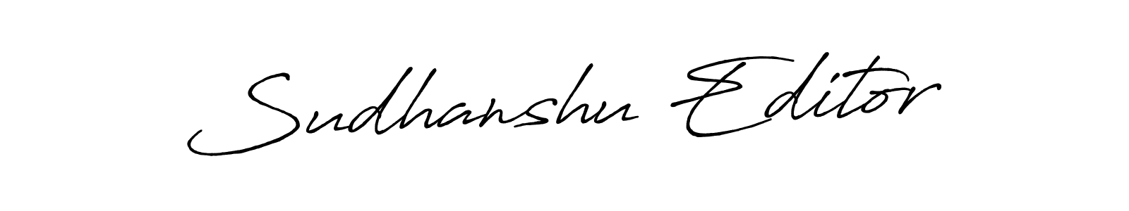 Make a beautiful signature design for name Sudhanshu Editor. Use this online signature maker to create a handwritten signature for free. Sudhanshu Editor signature style 7 images and pictures png