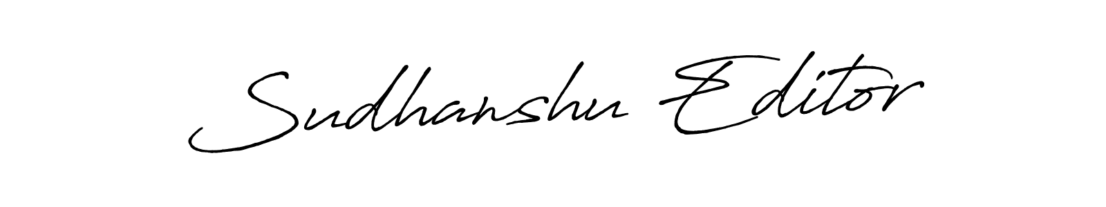 Use a signature maker to create a handwritten signature online. With this signature software, you can design (Antro_Vectra_Bolder) your own signature for name Sudhanshu Editor. Sudhanshu Editor signature style 7 images and pictures png