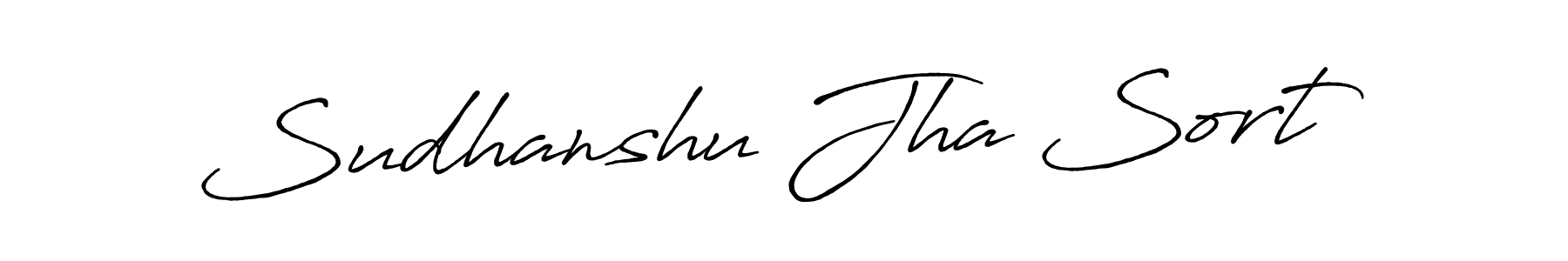 Also You can easily find your signature by using the search form. We will create Sudhanshu Jha Sort name handwritten signature images for you free of cost using Antro_Vectra_Bolder sign style. Sudhanshu Jha Sort signature style 7 images and pictures png