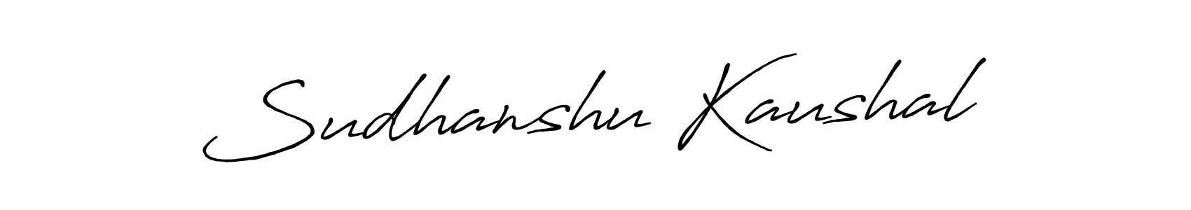 Sudhanshu Kaushal stylish signature style. Best Handwritten Sign (Antro_Vectra_Bolder) for my name. Handwritten Signature Collection Ideas for my name Sudhanshu Kaushal. Sudhanshu Kaushal signature style 7 images and pictures png