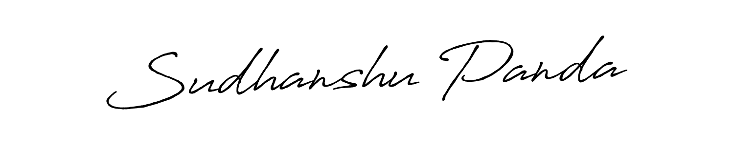 Create a beautiful signature design for name Sudhanshu Panda. With this signature (Antro_Vectra_Bolder) fonts, you can make a handwritten signature for free. Sudhanshu Panda signature style 7 images and pictures png