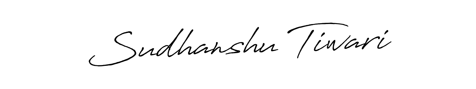Create a beautiful signature design for name Sudhanshu Tiwari. With this signature (Antro_Vectra_Bolder) fonts, you can make a handwritten signature for free. Sudhanshu Tiwari signature style 7 images and pictures png