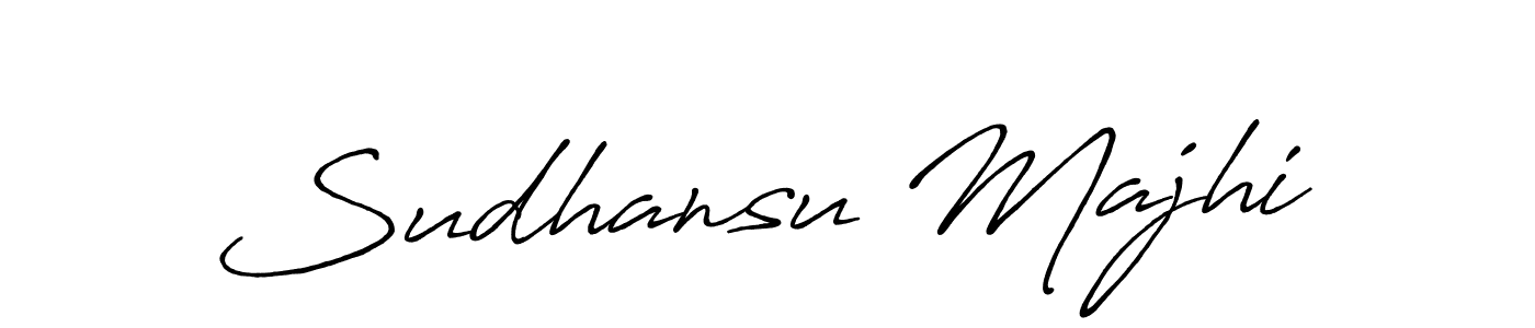 The best way (Antro_Vectra_Bolder) to make a short signature is to pick only two or three words in your name. The name Sudhansu Majhi include a total of six letters. For converting this name. Sudhansu Majhi signature style 7 images and pictures png