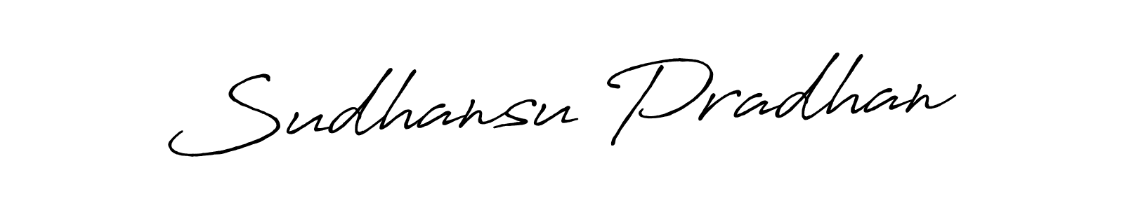 Sudhansu Pradhan stylish signature style. Best Handwritten Sign (Antro_Vectra_Bolder) for my name. Handwritten Signature Collection Ideas for my name Sudhansu Pradhan. Sudhansu Pradhan signature style 7 images and pictures png