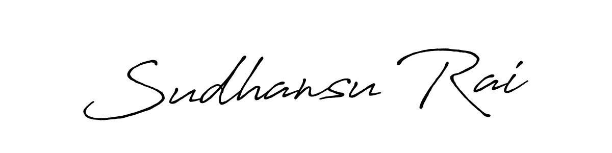 Also we have Sudhansu Rai name is the best signature style. Create professional handwritten signature collection using Antro_Vectra_Bolder autograph style. Sudhansu Rai signature style 7 images and pictures png