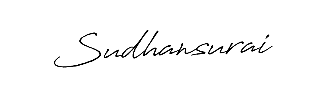 Make a beautiful signature design for name Sudhansurai. With this signature (Antro_Vectra_Bolder) style, you can create a handwritten signature for free. Sudhansurai signature style 7 images and pictures png