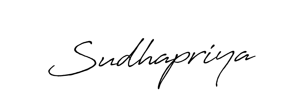 if you are searching for the best signature style for your name Sudhapriya. so please give up your signature search. here we have designed multiple signature styles  using Antro_Vectra_Bolder. Sudhapriya signature style 7 images and pictures png