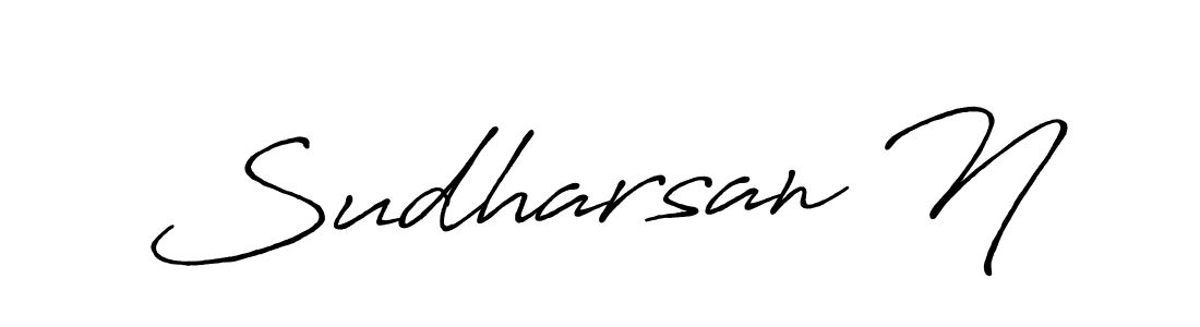 Similarly Antro_Vectra_Bolder is the best handwritten signature design. Signature creator online .You can use it as an online autograph creator for name Sudharsan N. Sudharsan N signature style 7 images and pictures png