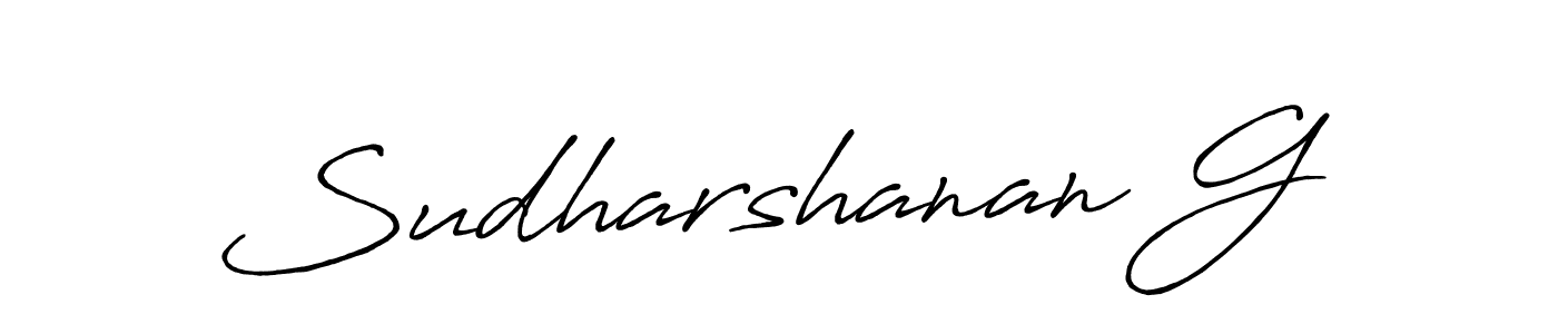 Sudharshanan G stylish signature style. Best Handwritten Sign (Antro_Vectra_Bolder) for my name. Handwritten Signature Collection Ideas for my name Sudharshanan G. Sudharshanan G signature style 7 images and pictures png