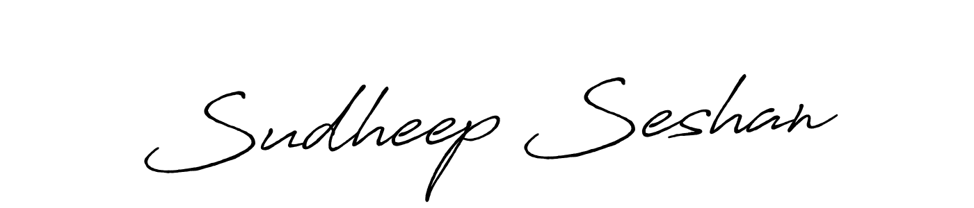 How to make Sudheep Seshan signature? Antro_Vectra_Bolder is a professional autograph style. Create handwritten signature for Sudheep Seshan name. Sudheep Seshan signature style 7 images and pictures png